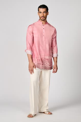 S&N by Shantnu Nikhil Printed Short Kurta 