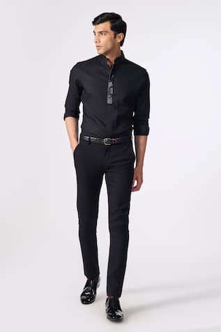 S&N by Shantnu Nikhil Contrast Placket Shirt 