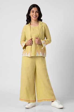 Kaveri Mona NY Pattern Blazer Pant Set 