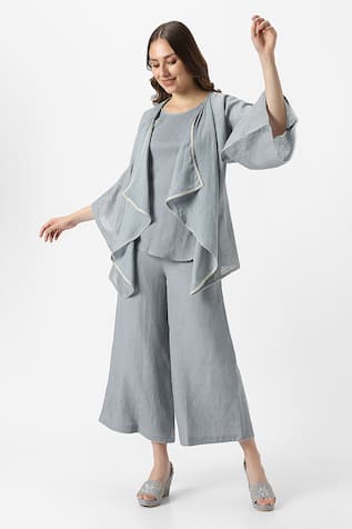Kaveri Halley Georgia Flared Jacket Pant Set 