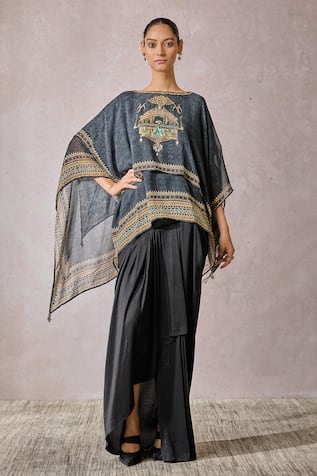 Tarun Tahiliani Layered Printed Top 