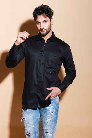 Echke Solid Long Sleeve Shirt 