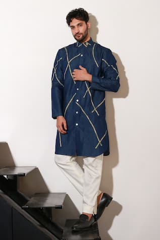 Echke Abstract Pattern Kurta & Pant Set 