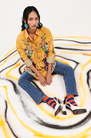 Verb By Pallavi Singhee Checkered Print Shirt 