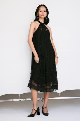 Verb By Pallavi Singhee 3D Floral Embellished Dress 