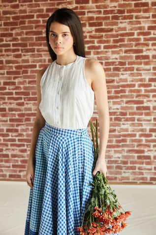 Shruti Sancheti Pleated Tucked Yoke 