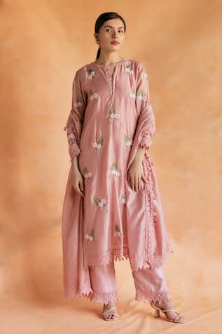 Shruti Sancheti Blossom Embroidered Kurta Pant Set 