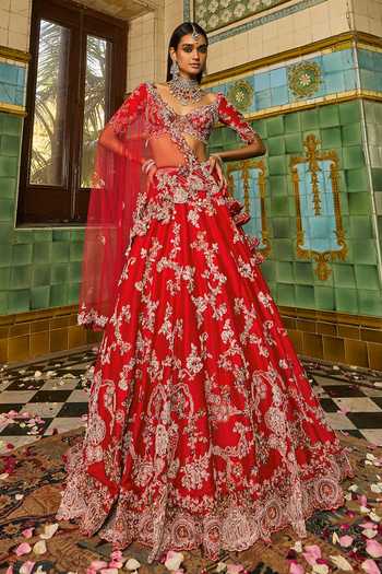 Dolly J Charlotte Embroidered Bridal Lehenga Set 