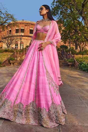 Dolly J Ekiya Love Embroidered Lehenga Blouse Set 