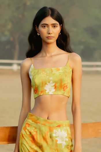 Raasa Bloom Print Bustier 