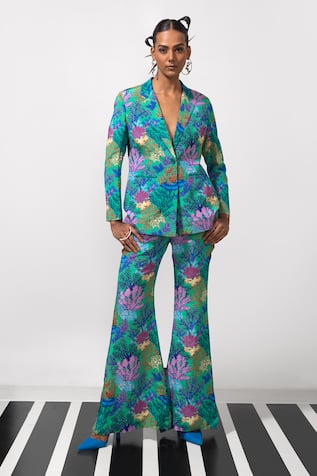 Nautanky Under The Sea Blazer & Pant Co-ord Set 