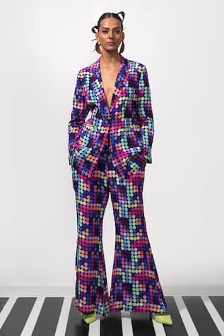 Nautanky Bold n Boujee Blazer & Pant Co-ord Set 