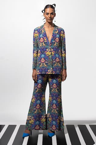 Nautanky It Is A Vibe Blazer & Pant Co-ord Set 