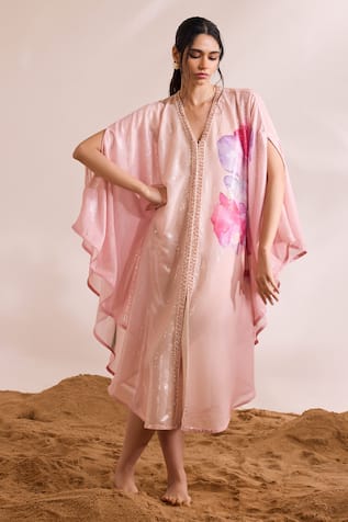 Divya Aggarwal Zalie Abstract Floral Print Kaftan 