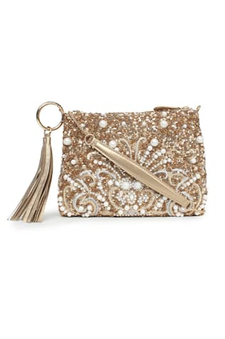 JASBIR GILL Tonal Sequin Embellished Clutch 