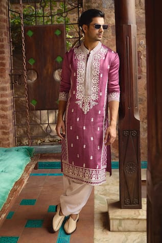 Ankit V Kapoor Chittorgarh Kiran Dori Work Kurta & Salwar Set 