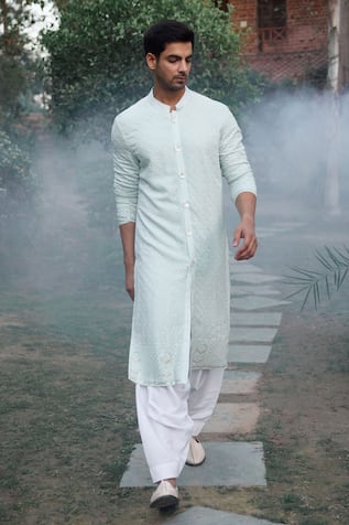 Ankit V Kapoor Hawa Mahal Embroidered Kurta & Salwar Set 