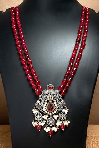 Nayaab by Sonia Utsav Floral Bead Necklace 