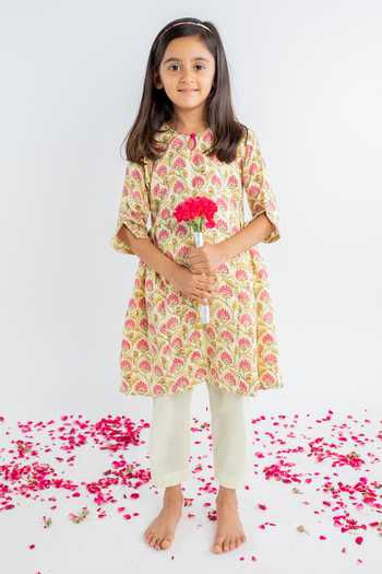 MR Brat Bloom Print Anarkali With Pant 