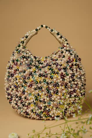 Clutch'D Pearl Hand Embroidered Bag 