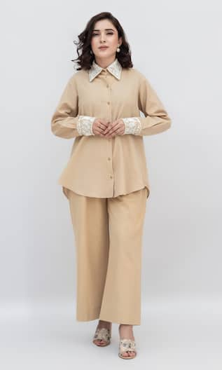 Daljit Sudan Aari Embroidered Shirt With Pant 