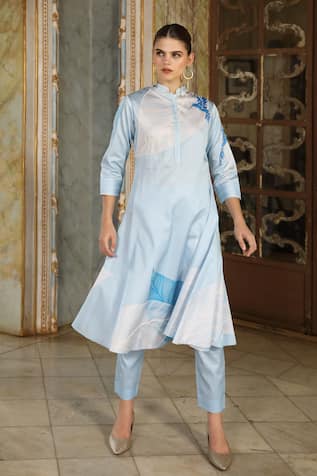 Sidhaarth & Disha Printed Kurta With Pant 