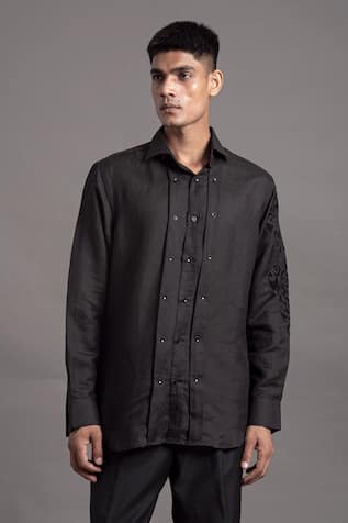 Arun Verma Motif Embroidered Shirt 