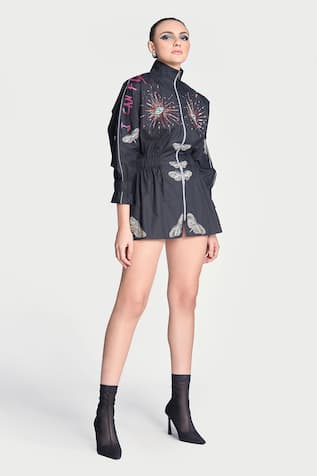 Shahin Mannan I Can Fly Hand Embroidered Jacket Dress 