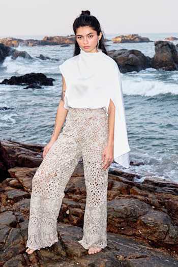 Dash And Dot Metallic Lace Pant 