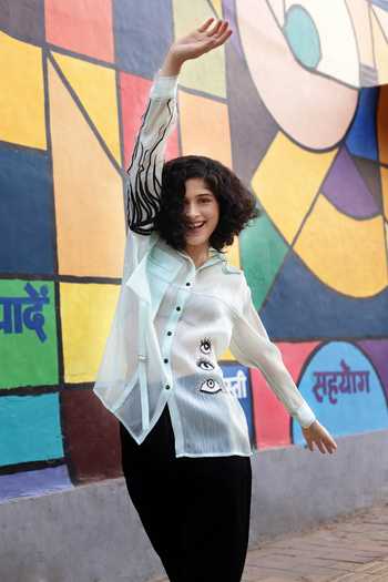Shilpi Gupta Eye Shape Embellished Shirt 