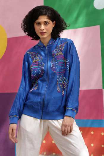Shilpi Gupta Embellished Bomber Jacket 