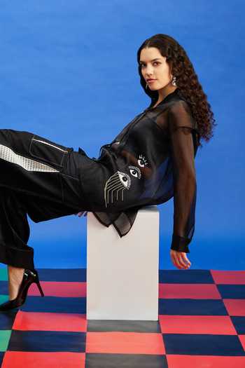 Shilpi Gupta Embellished Sheer Shirt 