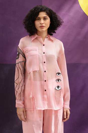 Shilpi Gupta Pocketed Embellished Shirt 