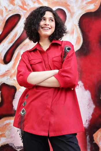 Shilpi Gupta Placement Embellished Shirt 