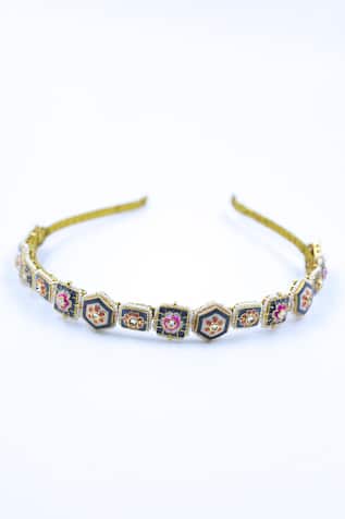 Crystal Embellished Geometric Hairband 
