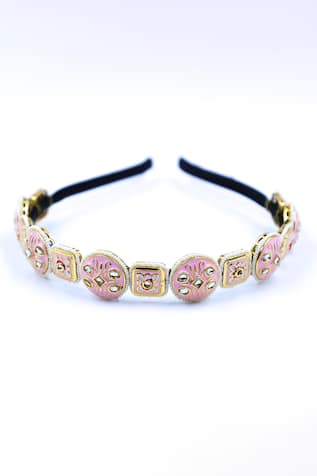 Bead Work Brooch Hairband 