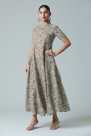 Paisley Print Dress 