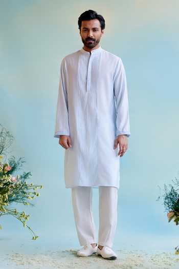 Nero India Pintuck Detailed Straight Kurta 