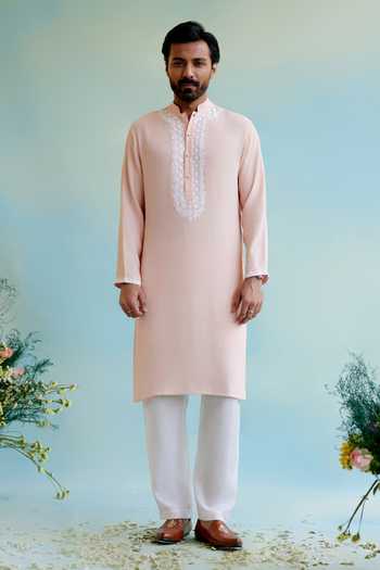 Nero India Dori Embroidered Front Straight Kurta 