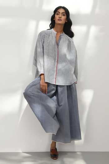 Payal Pratap Oio Striped Print Shirt 