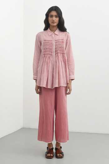 Payal Pratap Makrinitsa Striped Print Shirt 