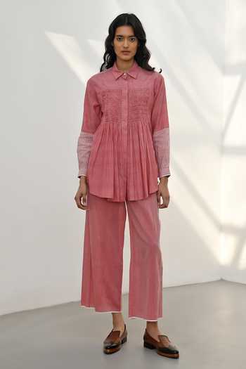 Payal Pratap Olympos Sleeve Printed Shirt 