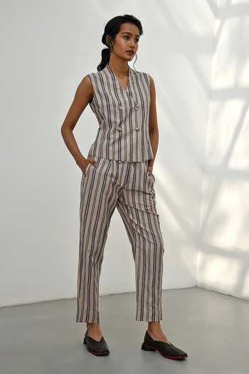 Payal Pratap Chorio Striped Print Trouser 