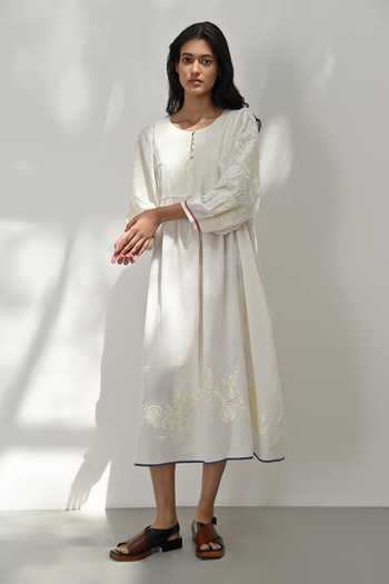 Payal Pratap Pistoia Floral Embroidered Dress 