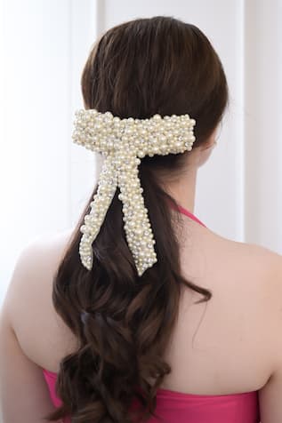 Floristaa by mahek Sophie Pearl Embellished Bow - Single Pc 
