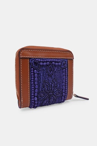 VERSUHZ Embellished Small Compact Zip Around Wallet 