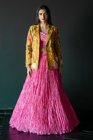 Shachi Sood Floral Embroidered Jacket 