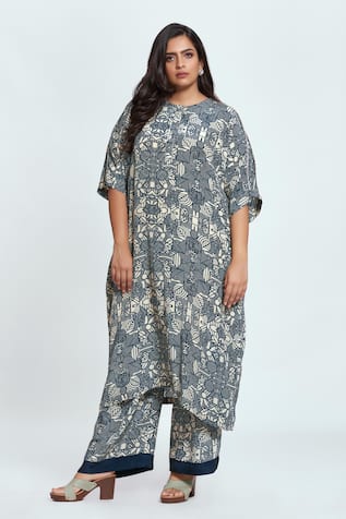 neetiandmudita Mandala Pattern Tunic & Pant Co-ord Set 