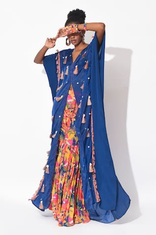 Rishi and Vibhuti Fervent Embellished Kaftan With Pant 