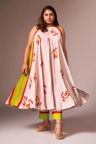 neetiandmudita Floral Print Tunic With Pant 